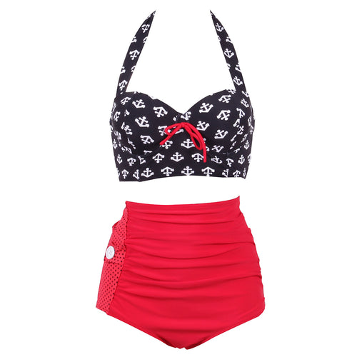 High Waist Plus Size Swimsuit