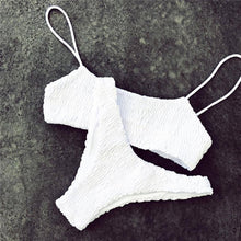 Load image into Gallery viewer, Push-Up Pleated Triangle Swimwear