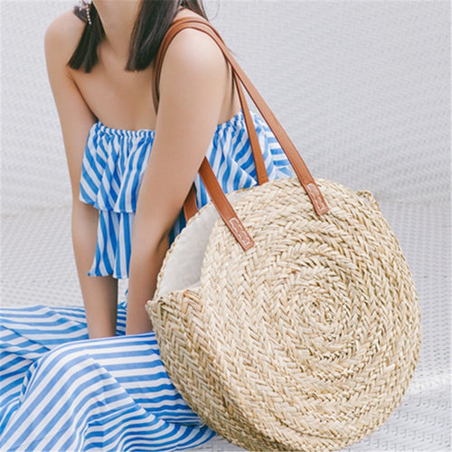 Moroccan Palm Beach Bag