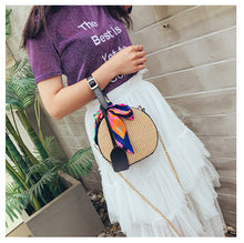 Load image into Gallery viewer, Straw Beach Bag