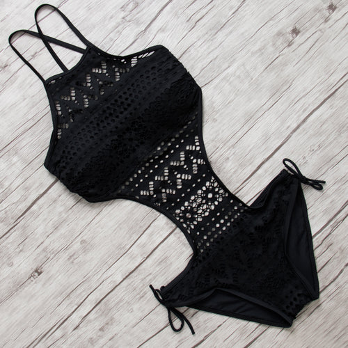Halter One Piece Swimsuit