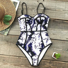 Load image into Gallery viewer, Tie-dye One piece Swimsuit
