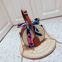 Load image into Gallery viewer, Straw Beach Bag