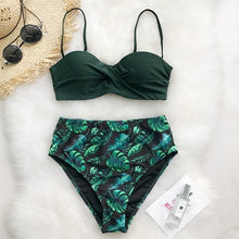 Load image into Gallery viewer, Push Up High-Waisted Swimwear