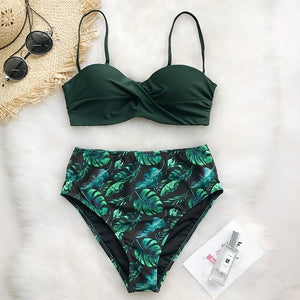 Push Up High-Waisted Swimwear