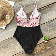Load image into Gallery viewer, Pink Floral Swimsuit