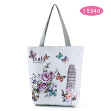 Load image into Gallery viewer, Floral Printed Beach Handbag