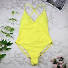 Load image into Gallery viewer, High Cut Backless Swimsuit