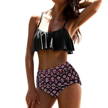 Load image into Gallery viewer, Floral High Waist Bikini Set