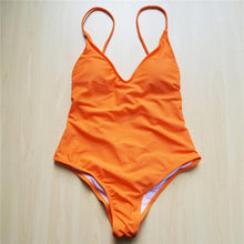 Load image into Gallery viewer, Neon One Piece Sexy Swimsuit