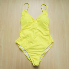 Load image into Gallery viewer, Neon One Piece Sexy Swimsuit