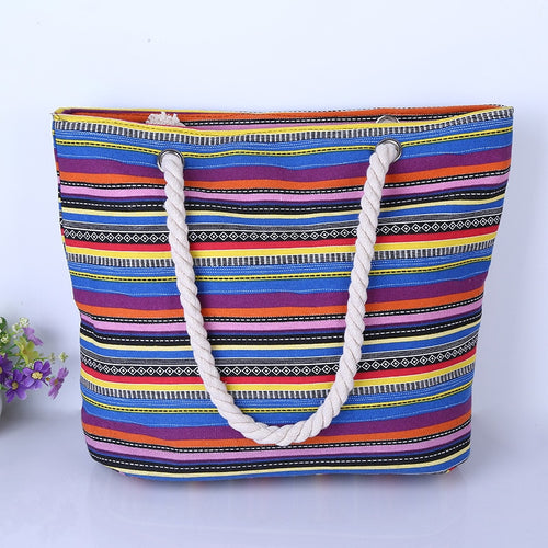 Canvas Shoulder Beach Bag