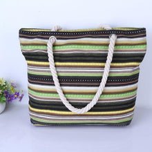 Load image into Gallery viewer, Canvas Shoulder Beach Bag