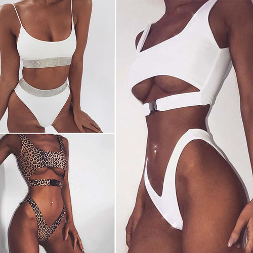 Brazilian Halter Top Bikini Sets