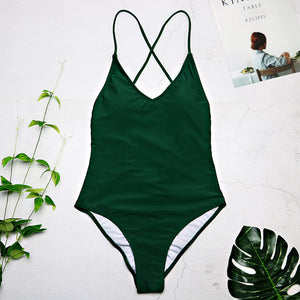 High Cut Backless Swimsuit