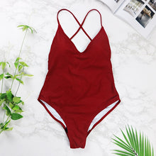 Load image into Gallery viewer, High Cut Backless Swimsuit