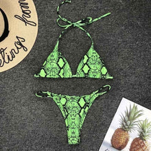 Load image into Gallery viewer, High Waist Print Bikini Sets