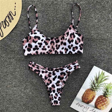 Load image into Gallery viewer, High Waist Print Bikini Sets