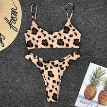 Load image into Gallery viewer, High Waist Print Bikini Sets
