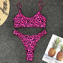 Load image into Gallery viewer, High Waist Print Bikini Sets