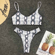 Load image into Gallery viewer, High Waist Print Bikini Sets