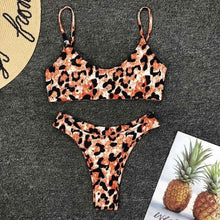 Load image into Gallery viewer, High Waist Print Bikini Sets