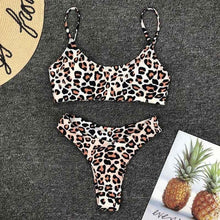 Load image into Gallery viewer, High Waist Print Bikini Sets