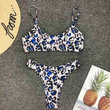 Load image into Gallery viewer, High Waist Print Bikini Sets