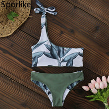 Load image into Gallery viewer, One Shoulder Bikini