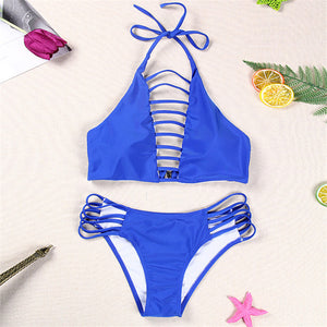 Lace Up Bikini Set