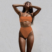 Load image into Gallery viewer, Solid Push Up Bikinis
