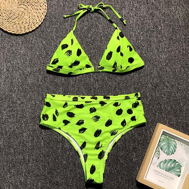 Neon Leopard Swimsuit