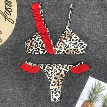 Load image into Gallery viewer, Swimsuit Thong Roses Bikini