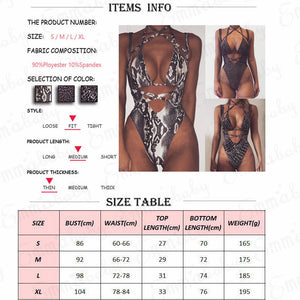 One-Piece Bandage Swimsuit